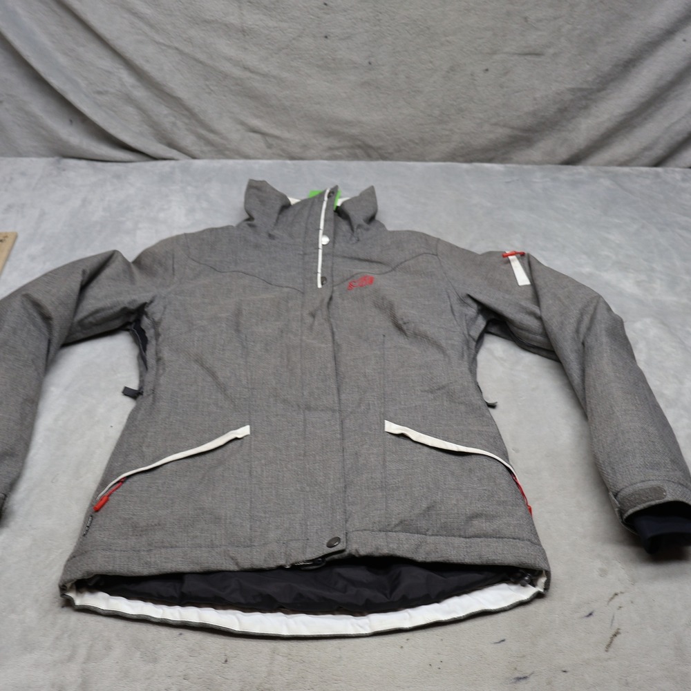 Millet Jacket Women XS Gray Heathered Ski Snow Hiking Pit Zip Outdoor Technical